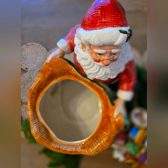 Fitz And Floyd Christmas Cookie Jar 🎅 🍪 - Picture 9 of 10